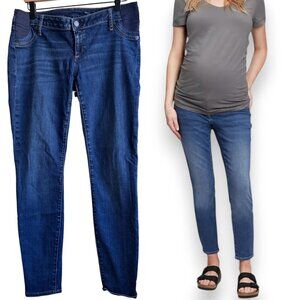 Gap True Skinny Maternity Jeans Sz 8 Regular Side Panel